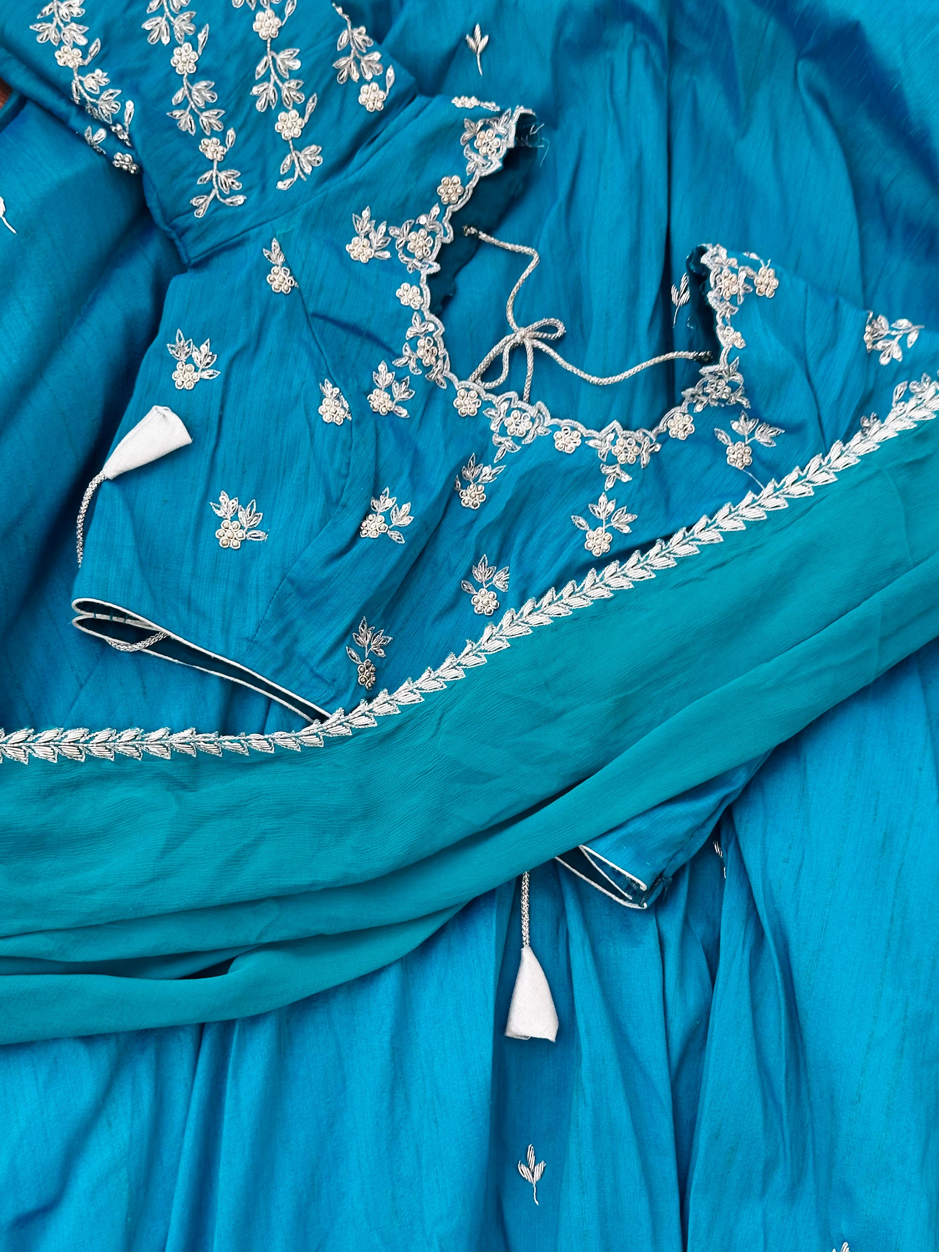 Lehenga with zardosi work 